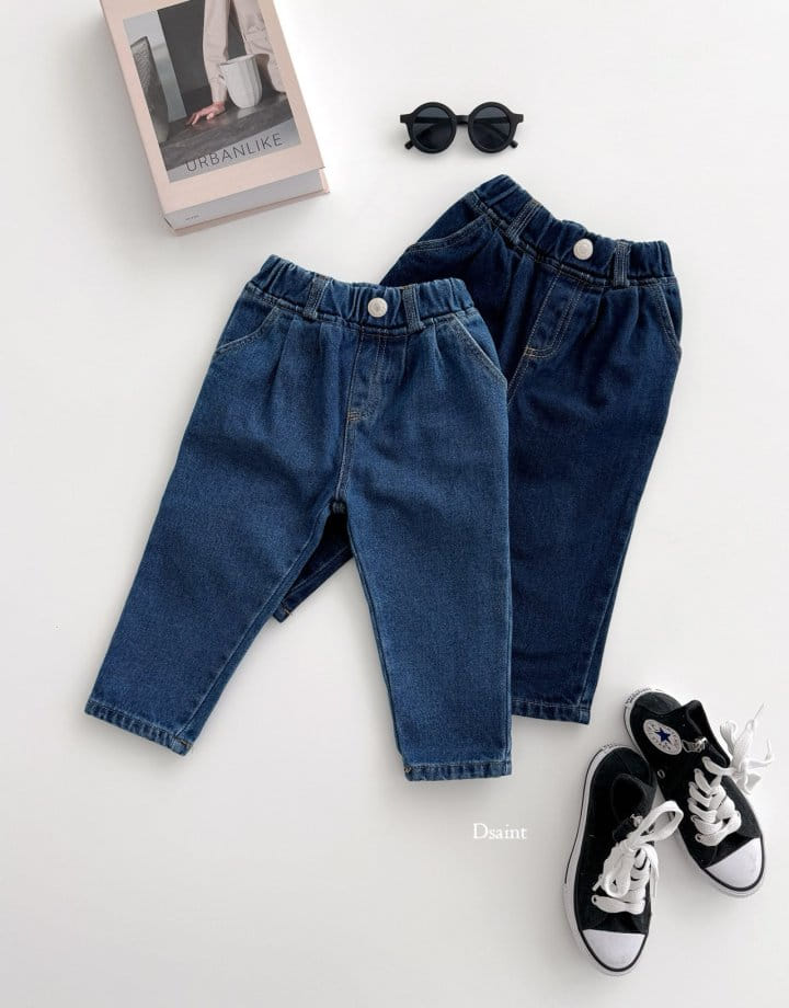 Dsaint - Korean Children Fashion - #littlefashionista - Special Baggy Jeans - 3