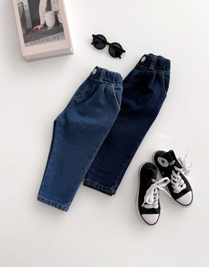 Dsaint - Korean Children Fashion - #littlefashionista - Special Baggy Jeans - 4