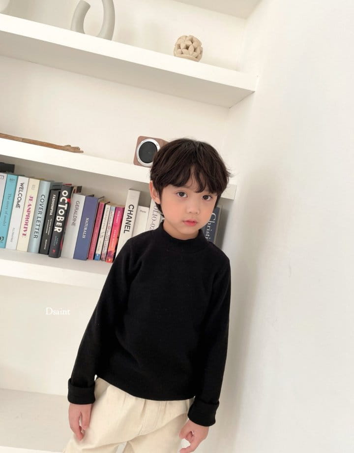 Dsaint - Korean Children Fashion - #minifashionista - Cozy Half Turtleneck Tee - 9