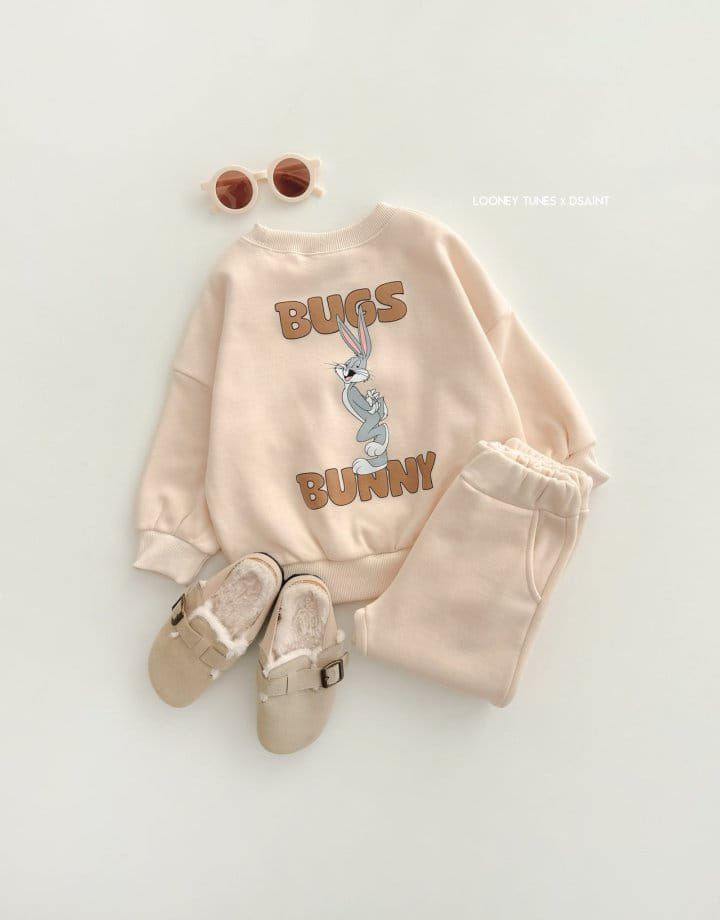 Dsaint - Korean Children Fashion - #minifashionista - Box Bunny Fleece Top Bottom Set  - 7