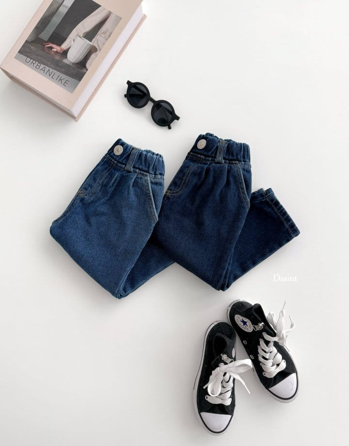 Dsaint - Korean Children Fashion - #minifashionista - Special Baggy Jeans - 5