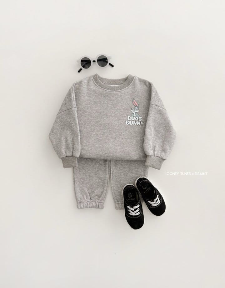 Dsaint - Korean Children Fashion - #prettylittlegirls - Box Bunny Fleece Top Bottom Set  - 8