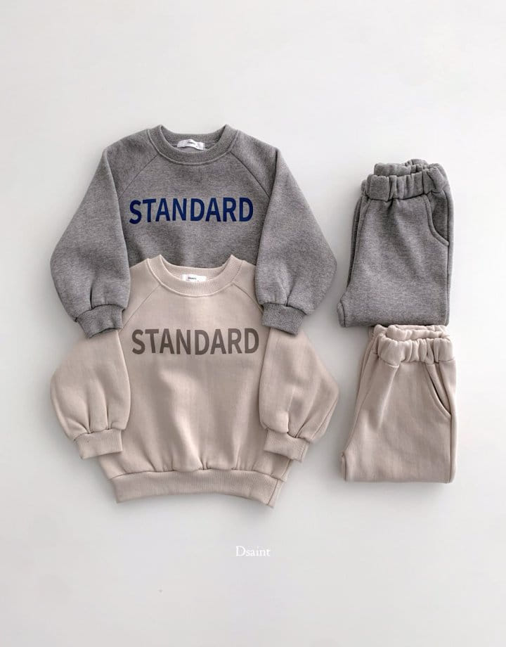 Dsaint - Korean Children Fashion - #minifashionista - Standard Raglan Fleece Top Bottom Set - 4