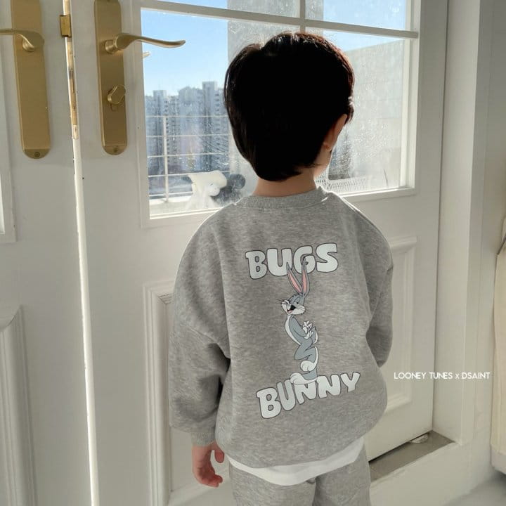 Dsaint - Korean Children Fashion - #stylishchildhood - Box Bunny Fleece Top Bottom Set  - 11