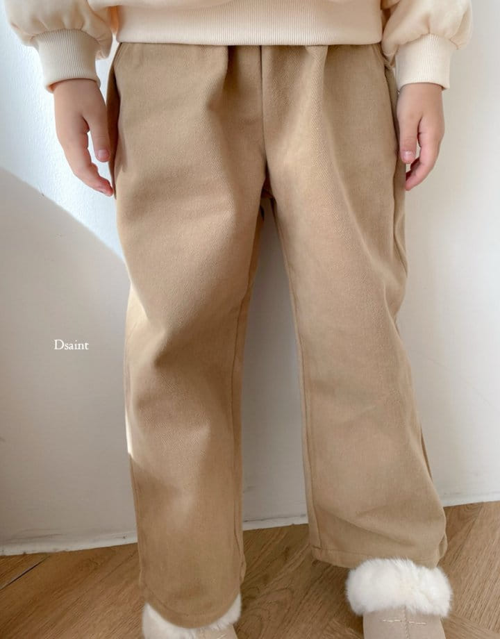 Dsaint - Korean Children Fashion - #stylishchildhood - Cozy Wide C Pants - 8