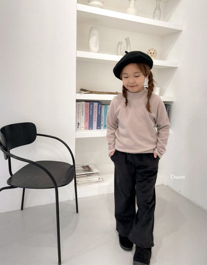 Dsaint - Korean Children Fashion - #todddlerfashion - Cozy Half Turtleneck Tee - 11