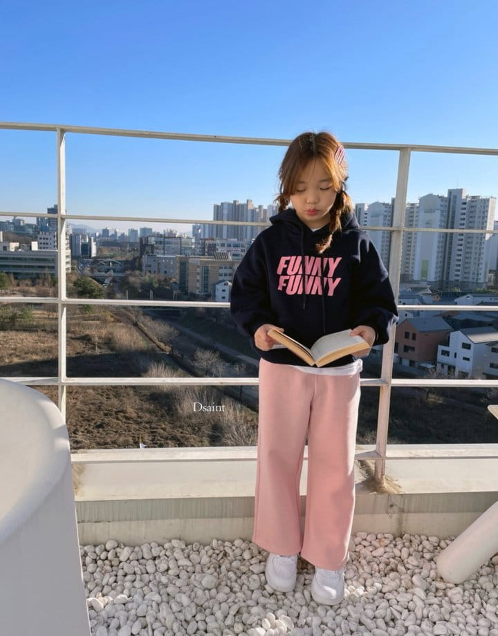 Dsaint - Korean Children Fashion - #todddlerfashion - Pom Wide Fleece Pants - 10