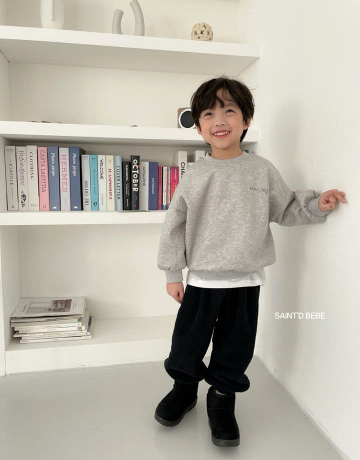 Dsaint - Korean Children Fashion - #toddlerclothing - Big Rib Fluffy Pants - 12