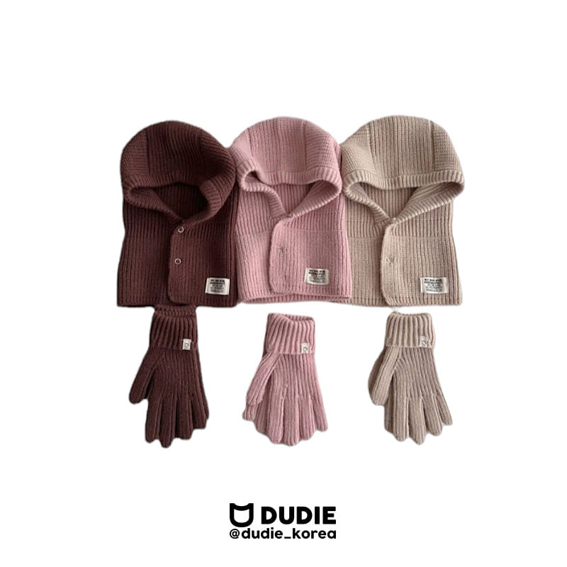 Dudie - Korean Children Fashion - #designkidswear - Baraclava Gloves Set - 3