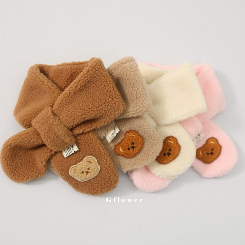 G Flower - Korean Baby Fashion - #babygirlfashion - Bear Bboggle Muffler - 2