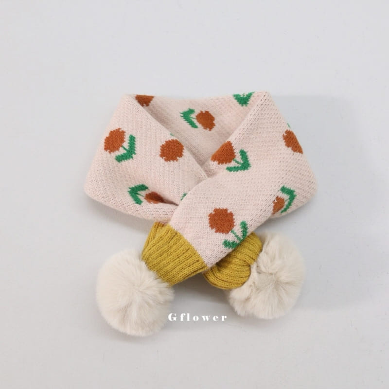 G Flower - Korean Baby Fashion - #babylifestyle - Flower Fluffy Bell Muffler - 6