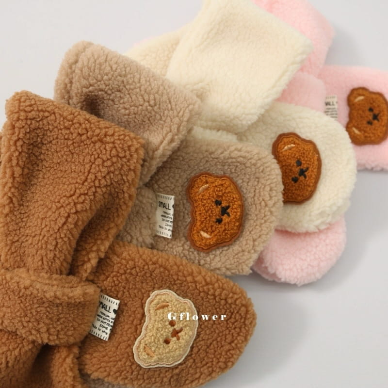 G Flower - Korean Baby Fashion - #babylifestyle - Bear Bboggle Muffler - 3