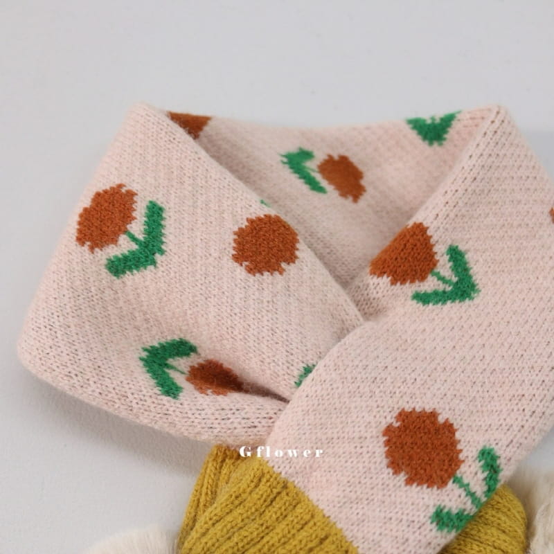 G Flower - Korean Baby Fashion - #babyoninstagram - Flower Fluffy Bell Muffler - 7