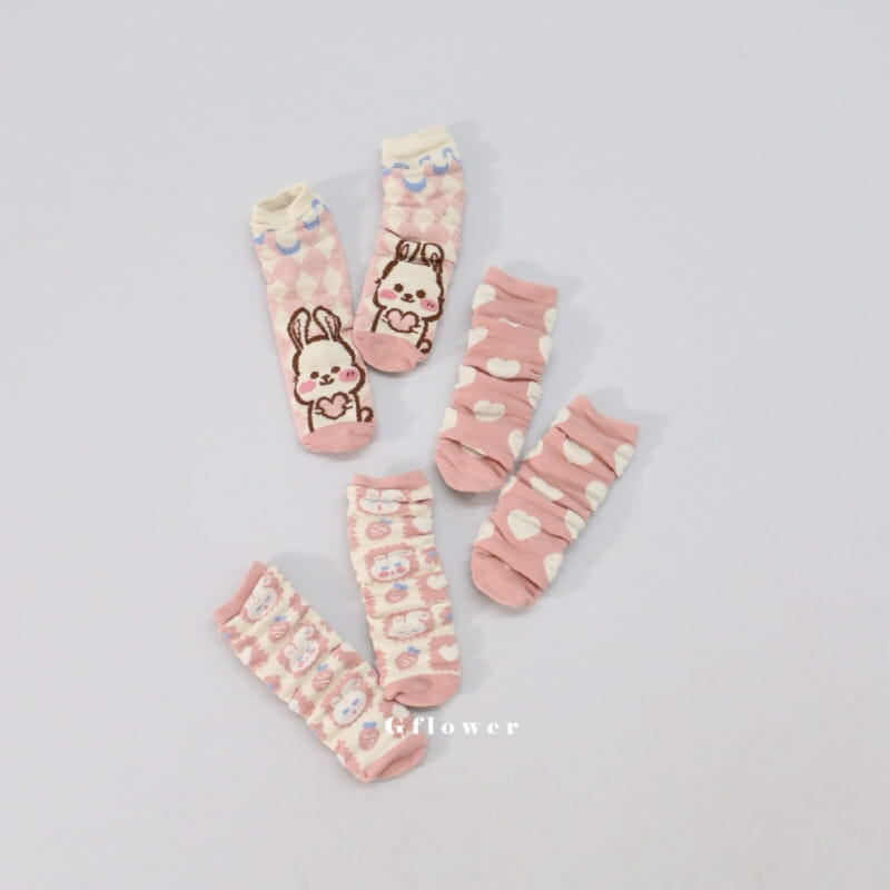 G Flower - Korean Baby Fashion - #babyoninstagram - Sleep Rabbit Knee Socks - 2