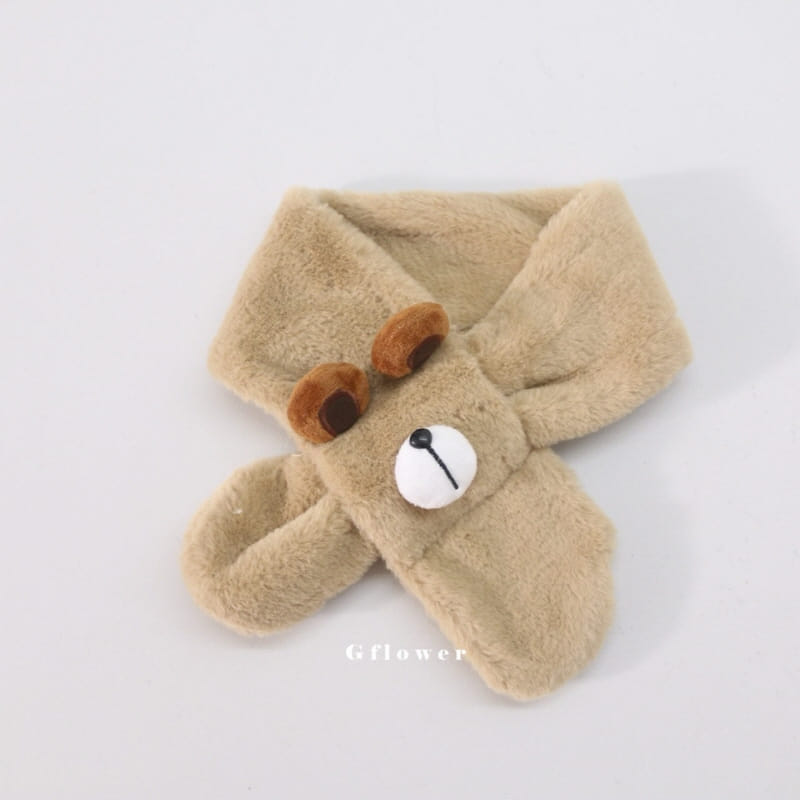 G Flower - Korean Baby Fashion - #babyootd - Fluffy Bear Nose Muffler - 7