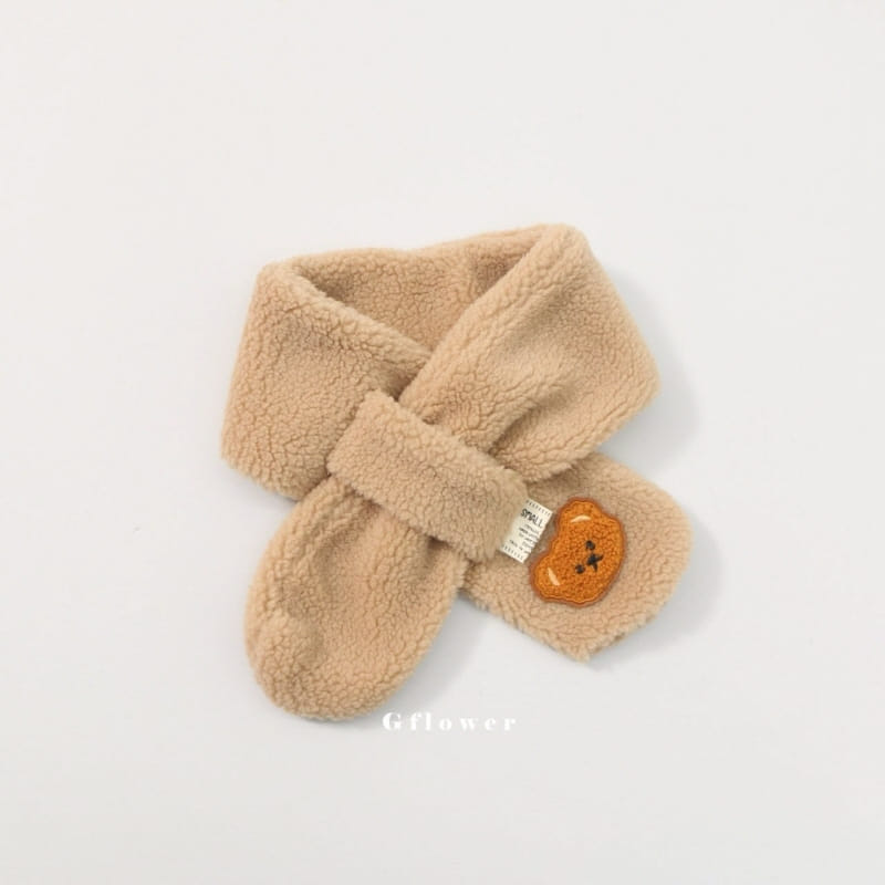 G Flower - Korean Baby Fashion - #babyoutfit - Bear Bboggle Muffler - 7