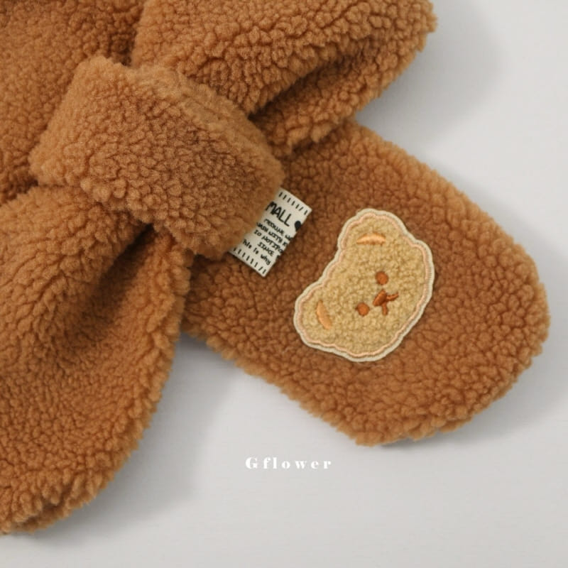 G Flower - Korean Baby Fashion - #onlinebabyshop - Bear Bboggle Muffler - 10