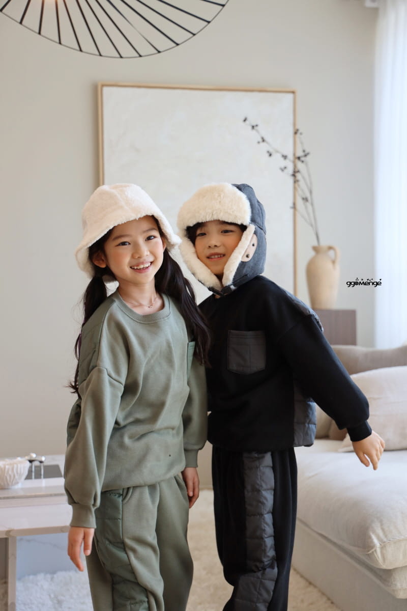 Ggomenge - Korean Children Fashion - #designkidswear - Square Top Bottom Set - 12