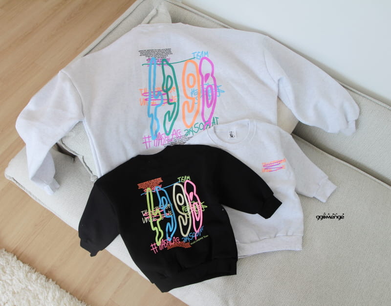 Ggomenge - Korean Children Fashion - #discoveringself - Number Fleece Sweatshirt