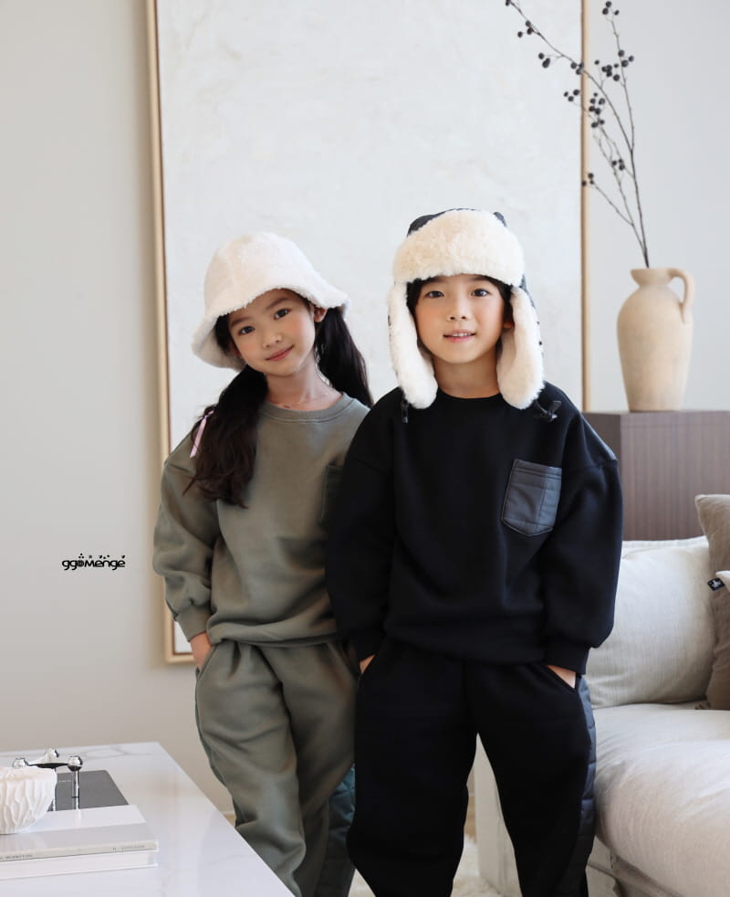 Ggomenge - Korean Children Fashion - #prettylittlegirls - Square Top Bottom Set - 6