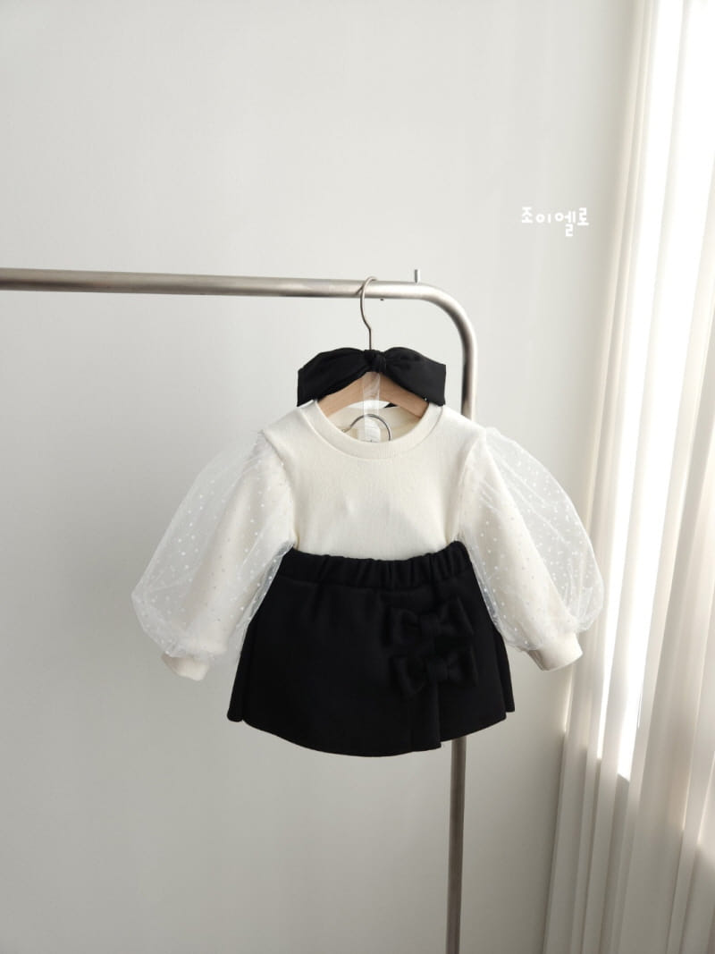 Joy ello - Korean Children Fashion - #fashionkids - Ribbon W Wrap Skirt - 4