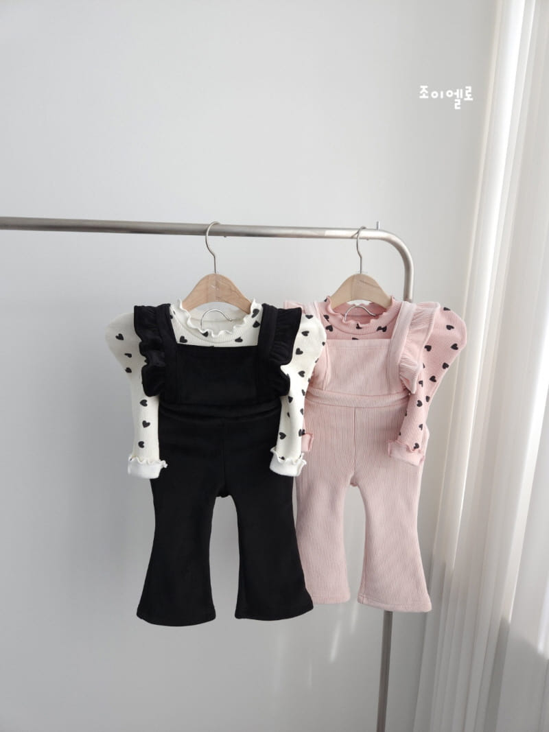 Joy ello - Korean Children Fashion - #magicofchildhood - Veloure Dungarees Pants