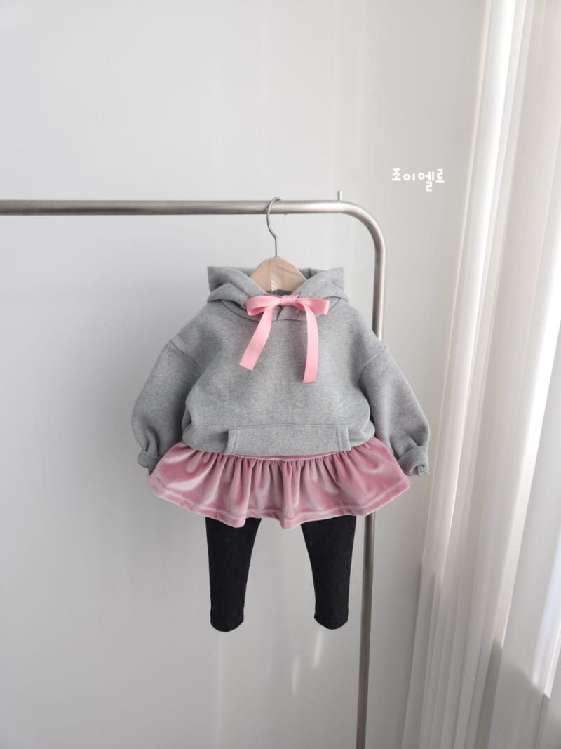 Joy ello - Korean Children Fashion - #magicofchildhood - Cozy Hoody Tee - 4