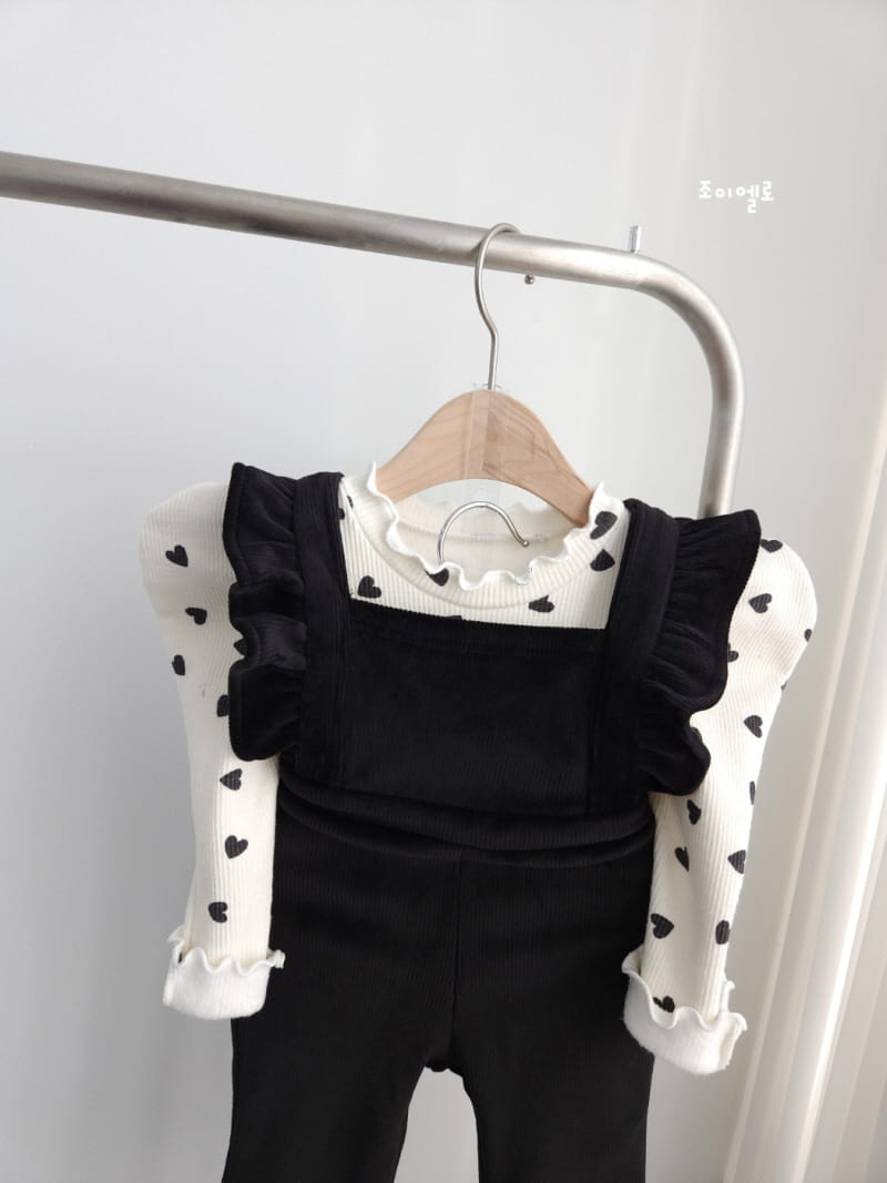 Joy ello - Korean Children Fashion - #stylishchildhood - Veloure Dungarees Pants - 6