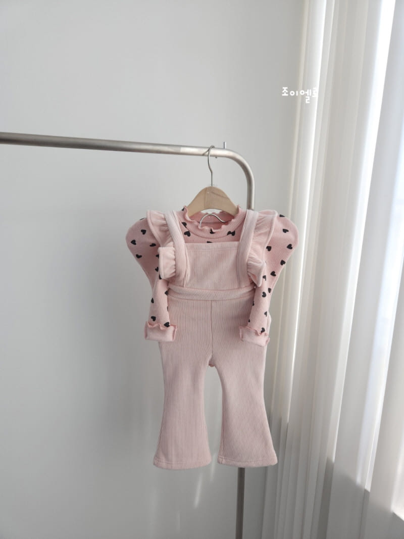 Joy ello - Korean Children Fashion - #toddlerclothing - Veloure Dungarees Pants - 5