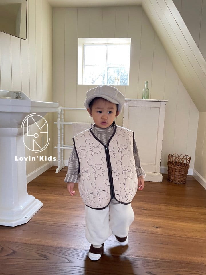 Lovin - Korean Children Fashion - #Kfashion4kids - Bear Quilted Vest - 7