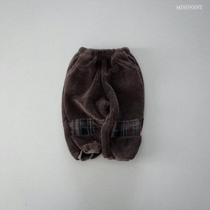 Minipoint - Korean Children Fashion - #kidsshorts - Check Bear Pants