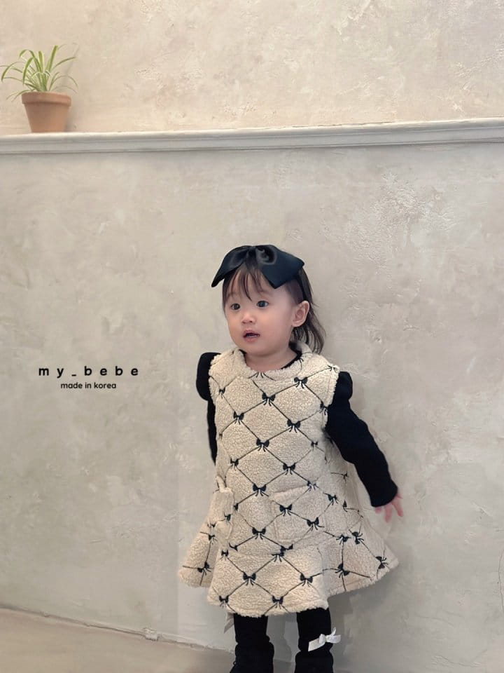 My Bebe - Korean Baby Fashion - #babyboutiqueclothing - Love Dumble One-Piece - 5