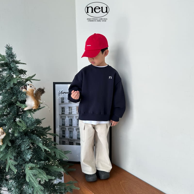 Neu - Korean Children Fashion - #childofig - N Embroider Sweatshirt - 5