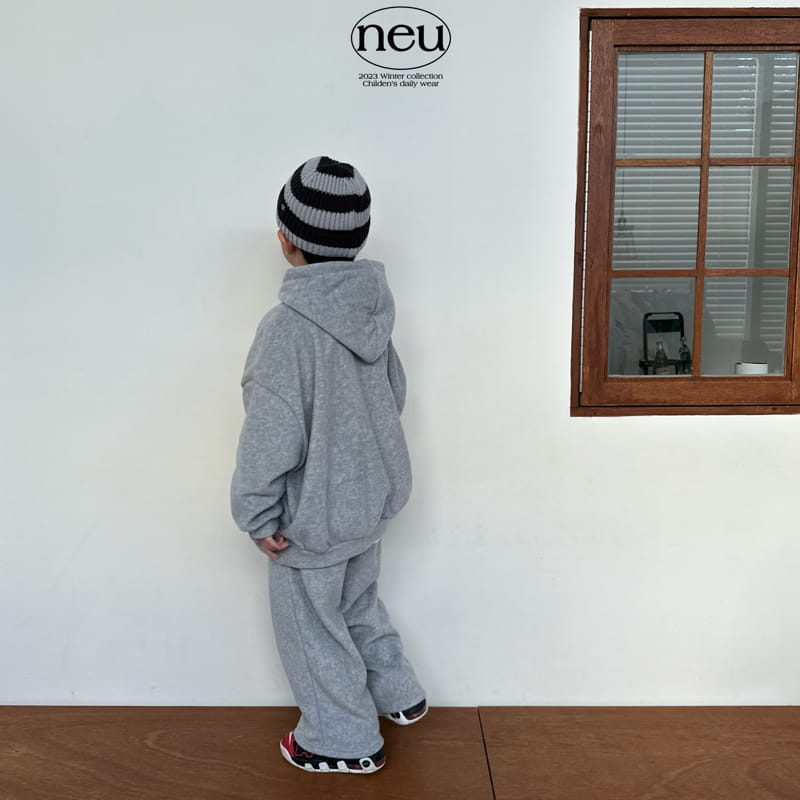 Neu - Korean Children Fashion - #childofig - Mohito Hoody Top Bottom Set - 3