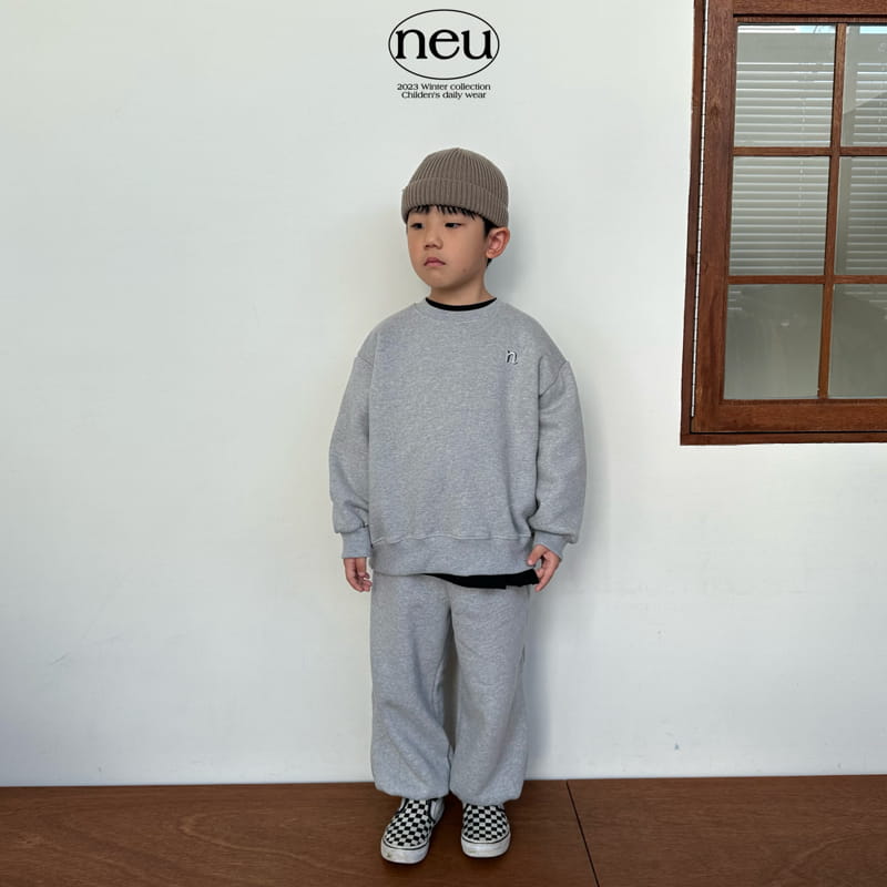 Neu - Korean Children Fashion - #childrensboutique - N Embroider Sweatshirt - 6