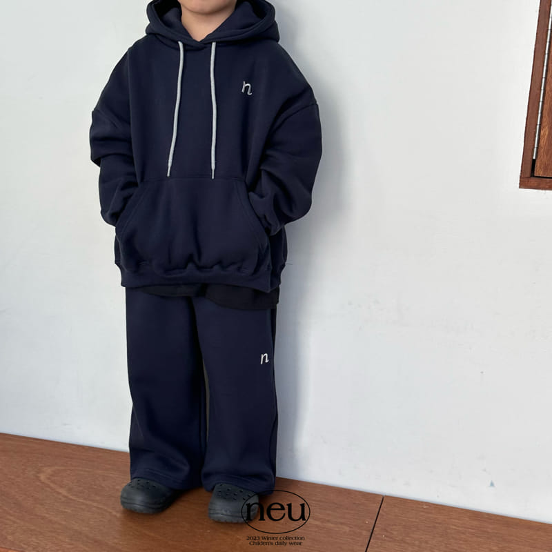 Neu - Korean Children Fashion - #childrensboutique - N Embroider Wide Pants - 3