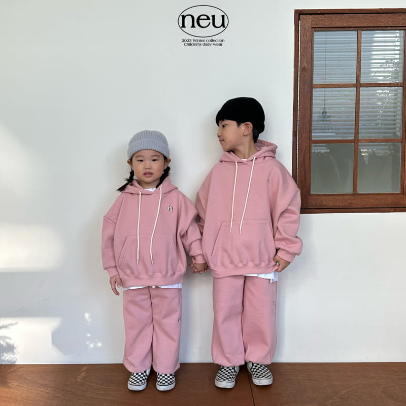 Neu - Korean Children Fashion - #childrensboutique - N Embroider Wide Pants - 4