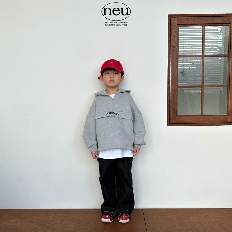 Neu - Korean Children Fashion - #kidzfashiontrend - Ordinary Half Zip-Up - 2