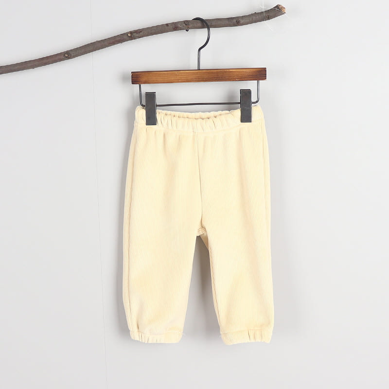 New Pierrot - Korean Children Fashion - #childrensboutique - Rib Fleece Jogger Pants - 6