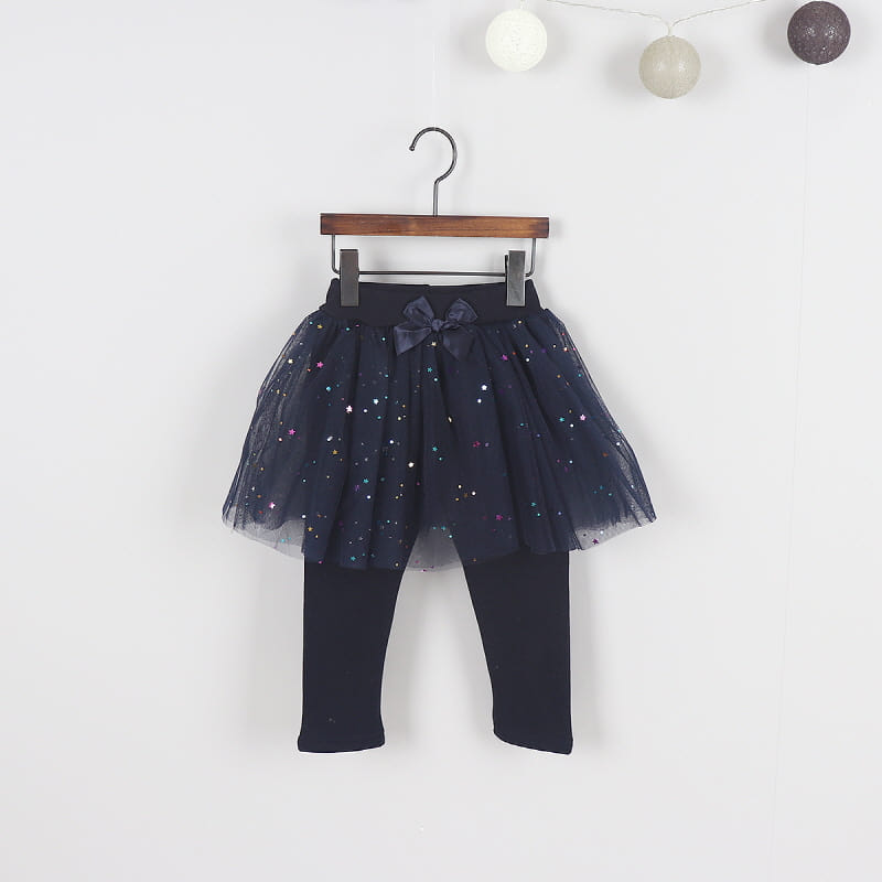 New Pierrot - Korean Children Fashion - #designkidswear - Twinkle Star Fleece Skirt Leggings - 2