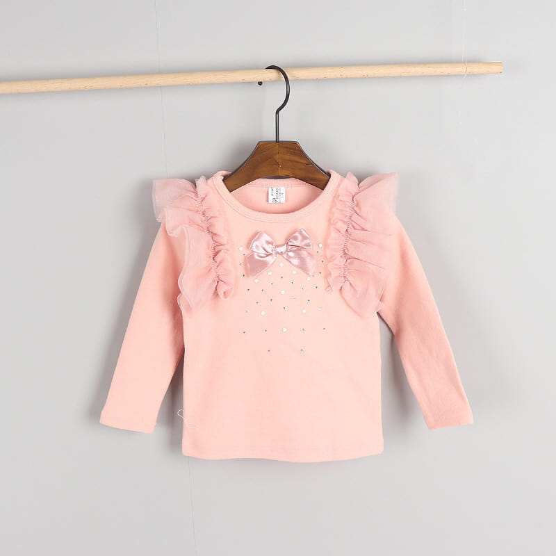 New Pierrot - Korean Children Fashion - #fashionkids - Lace Ribbon Tee - 6