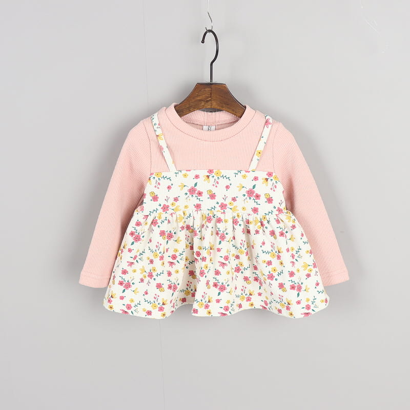 New Pierrot - Korean Children Fashion - #kidsstore - Flower Top Bottom Set - 10