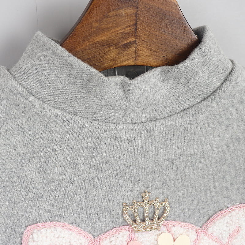 New Pierrot - Korean Children Fashion - #kidzfashiontrend - Cat Turtleneck Tee - 5