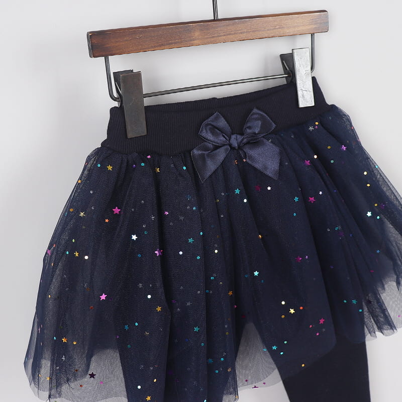 New Pierrot - Korean Children Fashion - #magicofchildhood - Twinkle Star Fleece Skirt Leggings - 10