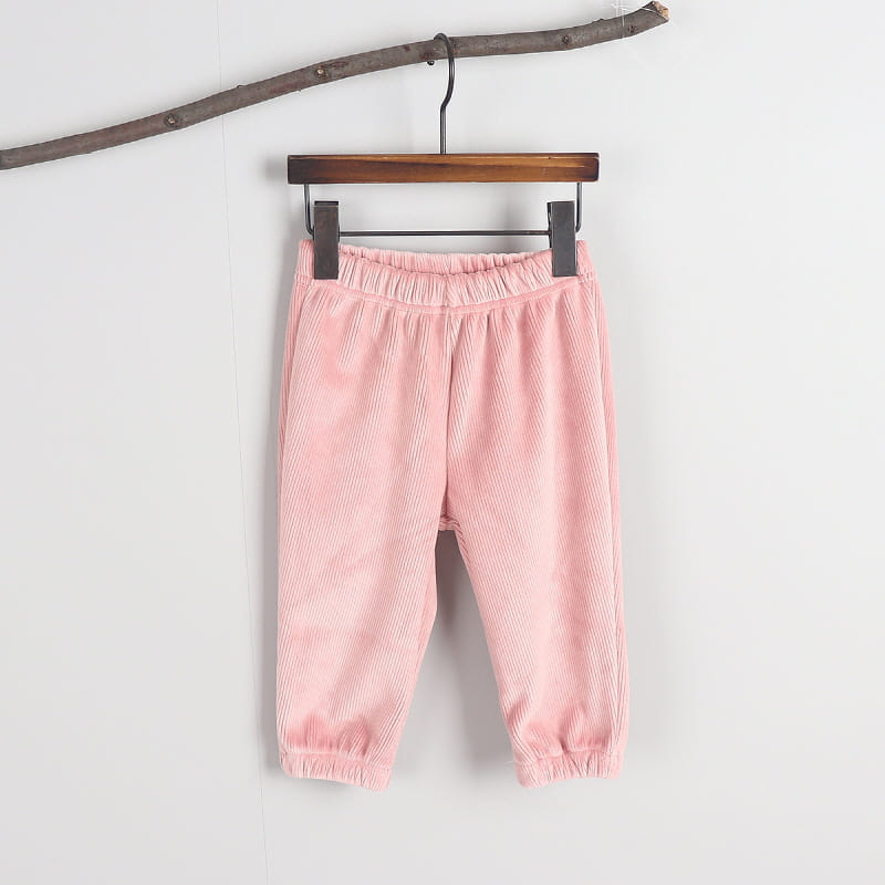 New Pierrot - Korean Children Fashion - #minifashionista - Rib Fleece Jogger Pants - 2