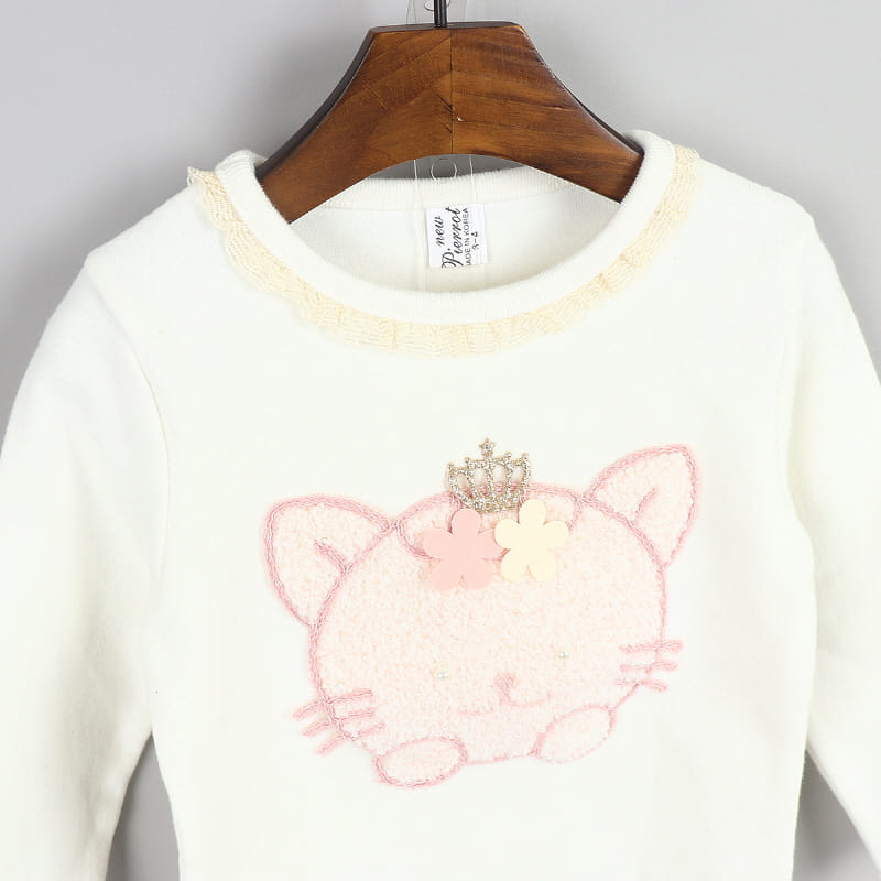 New Pierrot - Korean Children Fashion - #prettylittlegirls - Cat Round Tee - 11