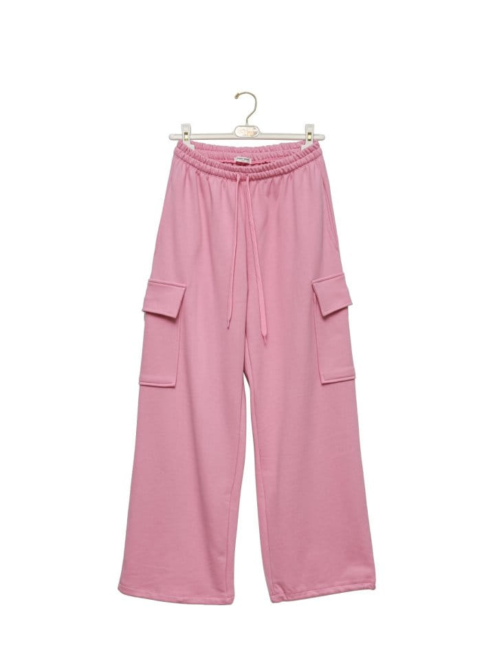 Paper Moon - Korean Women Fashion - #momslook - cargo pocket wide sweatpants - 5