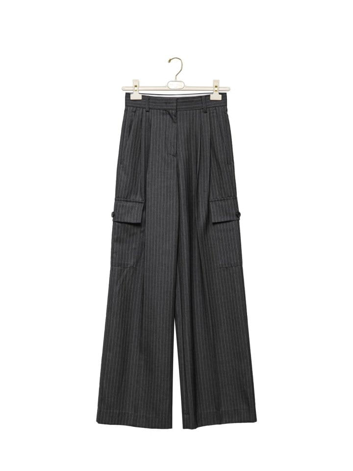 Paper Moon - Korean Women Fashion - #womensfashion - cargo wide tailored trousers - 4