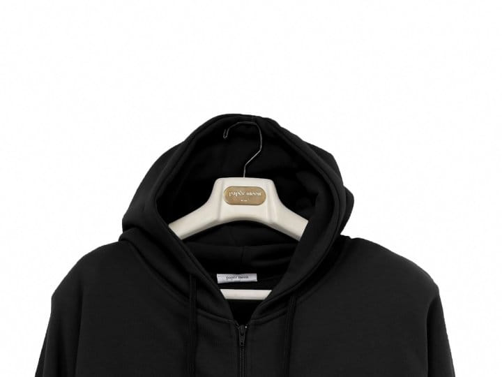 Paper Moon - Korean Women Fashion - #momslook - super oversized padded shouder detail full zipped hoodie - 6