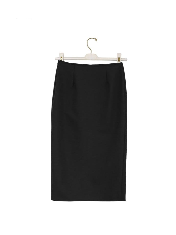 Paper Moon - Korean Women Fashion - #momslook -   Round Split Detail Pencil Midi Skirt  - 3